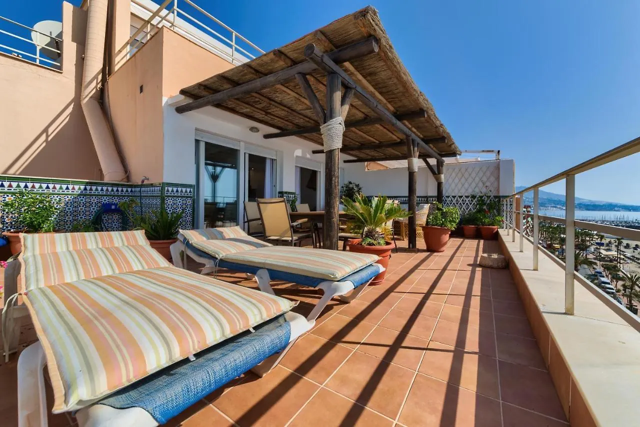 Holidays2Fuengirola Duplex With Stunning Sea View, Terraces,1St Line Beside Port Apartment